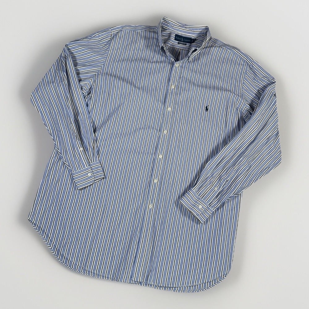 Polo Ralph Lauren Multicolor Striped Classic Fit Button Down Shirt 2XLT Tall